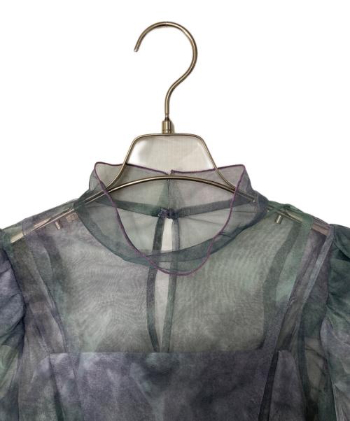 COCODEAL（ココディール）COCODEAL (ココディール) アートプリントレイヤー2ピースワンピース グリーン サイズ:1の古着・服飾アイテム