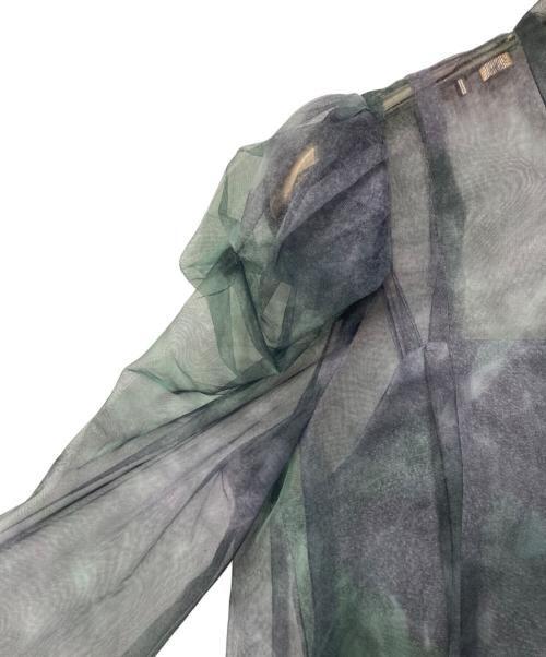 COCODEAL（ココディール）COCODEAL (ココディール) アートプリントレイヤー2ピースワンピース グリーン サイズ:1の古着・服飾アイテム