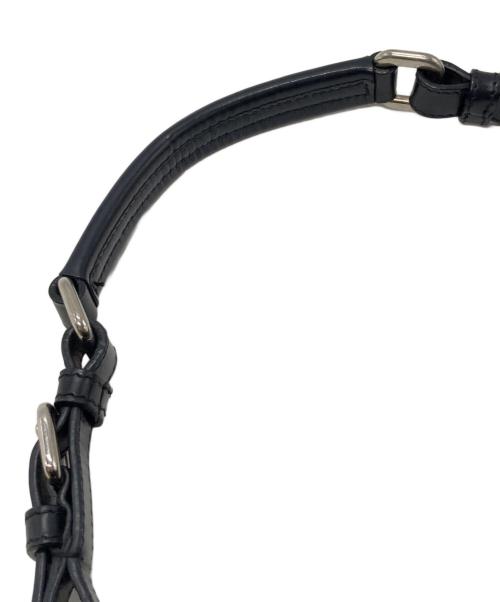 PRADA（プラダ）PRADA (プラダ) ロゴプレート ワンショルダーバッグ ブラックの古着・服飾アイテム