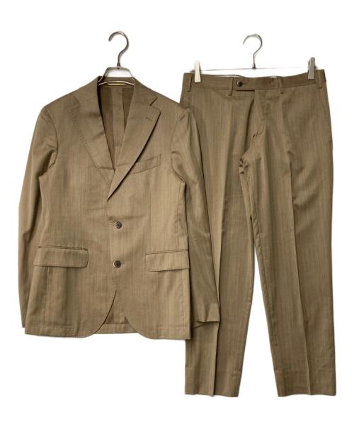 FRATELLI TALLIA DI DELFINO（フラテッリ・タリア・ディ・デルフィノ）FRATELLI TALLIA DI DELFINO (フラテッリ・タリア・ディ・デルフィノ) 2Bスーツ Honey Way LATORRE ブラウン サイズ:44の古着・服飾アイテム