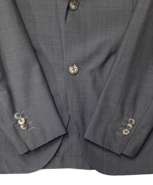 BOGLIOLI（ボリオリ）BOGLIOLI (ボリオリ) ウールコットンヘリンボーン3B段返りスーツ グレー サイズ:44の古着・服飾アイテム