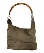 GUCCIグッチ）の古着「バンブー ワンショルダーバッグ」｜カーキ