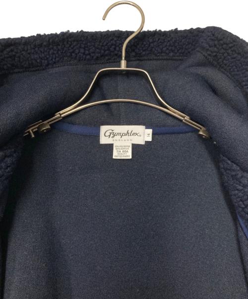 Gymphlex（ジムフレックス）Gymphlex (ジムフレックス) ジップアップフードボアジャケット ネイビー サイズ:14の古着・服飾アイテム