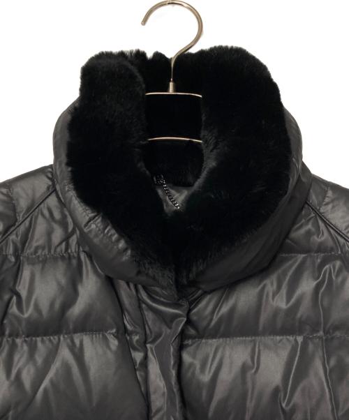 WEEKEND Max Mara（ウィークエンド マックスマーラ）WEEKEND Max Mara (ウィークエンド マックスマーラ) ファー中綿ロングコート ダークグレー サイズ:42の古着・服飾アイテム