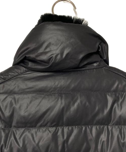 WEEKEND Max Mara（ウィークエンド マックスマーラ）WEEKEND Max Mara (ウィークエンド マックスマーラ) ファー中綿ロングコート ダークグレー サイズ:42の古着・服飾アイテム