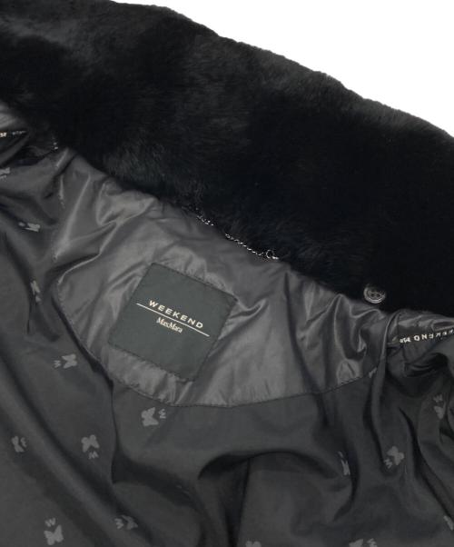 WEEKEND Max Mara（ウィークエンド マックスマーラ）WEEKEND Max Mara (ウィークエンド マックスマーラ) ファー中綿ロングコート ダークグレー サイズ:42の古着・服飾アイテム