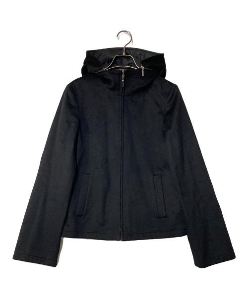 'S Max Mara（エスマックスマーラ）'S Max Mara (エスマックスマーラ) カシミヤ混リバーシブルフーデッドジャケット ブラック サイズ:J36の古着・服飾アイテム