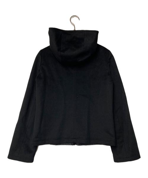 'S Max Mara（エスマックスマーラ）'S Max Mara (エスマックスマーラ) カシミヤ混リバーシブルフーデッドジャケット ブラック サイズ:J36の古着・服飾アイテム