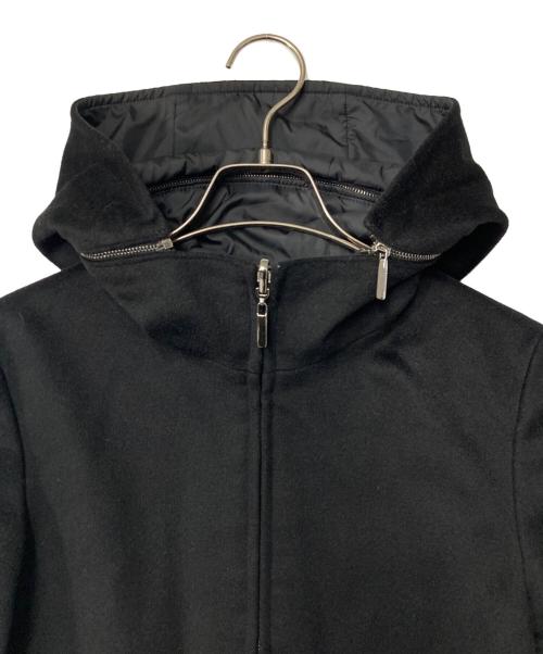 'S Max Mara（エスマックスマーラ）'S Max Mara (エスマックスマーラ) カシミヤ混リバーシブルフーデッドジャケット ブラック サイズ:J36の古着・服飾アイテム