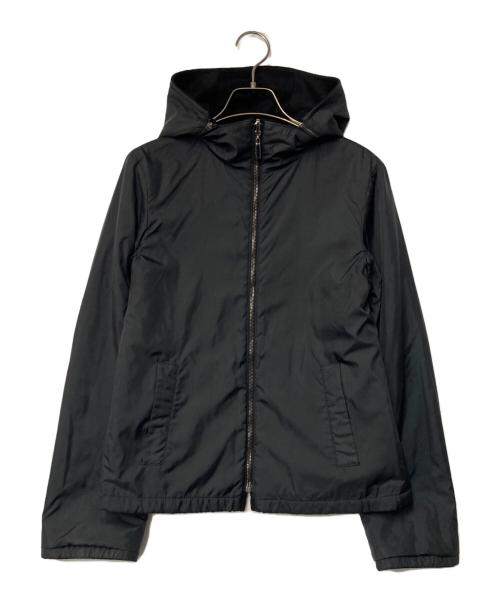 'S Max Mara（エスマックスマーラ）'S Max Mara (エスマックスマーラ) カシミヤ混リバーシブルフーデッドジャケット ブラック サイズ:J36の古着・服飾アイテム