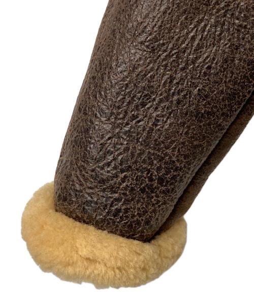 quattrocchi（クアトロッキ）quattrocchi (クアトロッキ) International Gallery BEAMS (インターナショナルギャラリービームス) ムートンジャケット ブラウン サイズ:48の古着・服飾アイテム