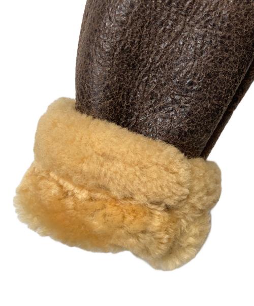 quattrocchi（クアトロッキ）quattrocchi (クアトロッキ) International Gallery BEAMS (インターナショナルギャラリービームス) ムートンジャケット ブラウン サイズ:48の古着・服飾アイテム