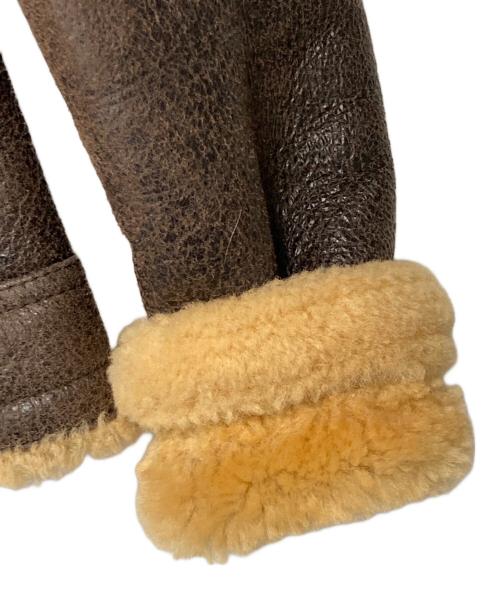 quattrocchi（クアトロッキ）quattrocchi (クアトロッキ) International Gallery BEAMS (インターナショナルギャラリービームス) ムートンジャケット ブラウン サイズ:48の古着・服飾アイテム