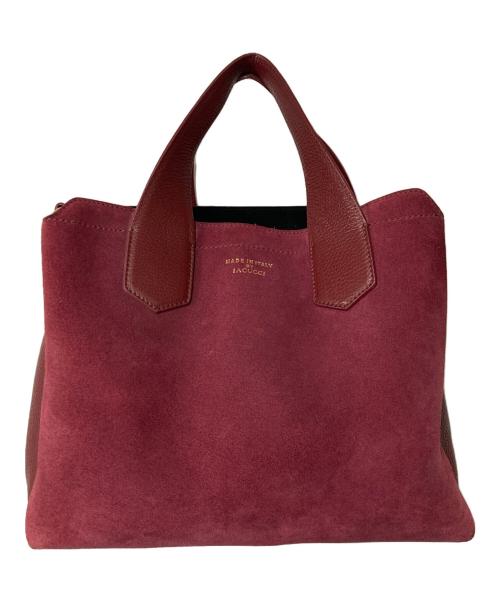 IACUCCI（イアクッチ）IACUCCI (イアクッチ) 2WAY スエード切替 ショルダーバッグ ボルドーの古着・服飾アイテム