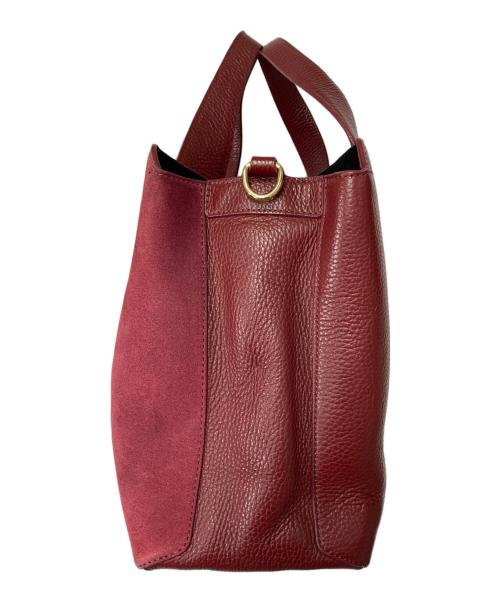 IACUCCI（イアクッチ）IACUCCI (イアクッチ) 2WAY スエード切替 ショルダーバッグ ボルドーの古着・服飾アイテム