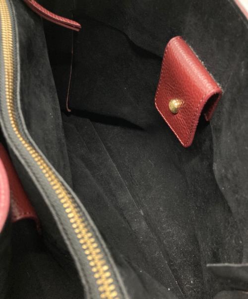 IACUCCI（イアクッチ）IACUCCI (イアクッチ) 2WAY スエード切替 ショルダーバッグ ボルドーの古着・服飾アイテム