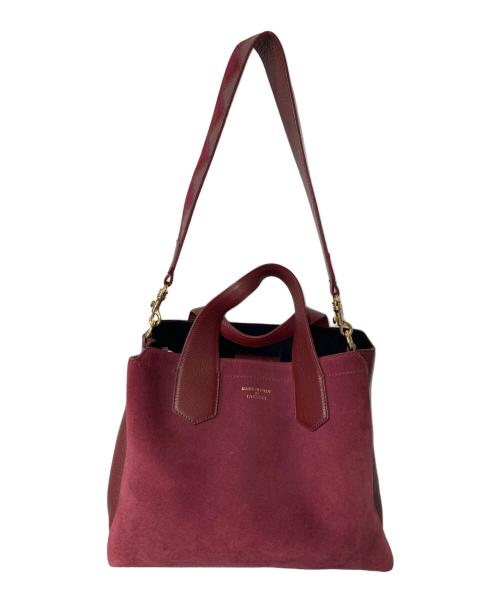 IACUCCI（イアクッチ）IACUCCI (イアクッチ) 2WAY スエード切替 ショルダーバッグ ボルドーの古着・服飾アイテム