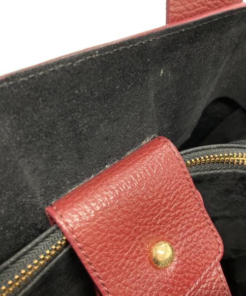 IACUCCI（イアクッチ）IACUCCI (イアクッチ) 2WAY スエード切替 ショルダーバッグ ボルドーの古着・服飾アイテム