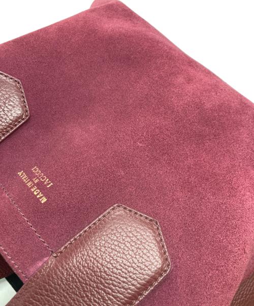 IACUCCI（イアクッチ）IACUCCI (イアクッチ) 2WAY スエード切替 ショルダーバッグ ボルドーの古着・服飾アイテム