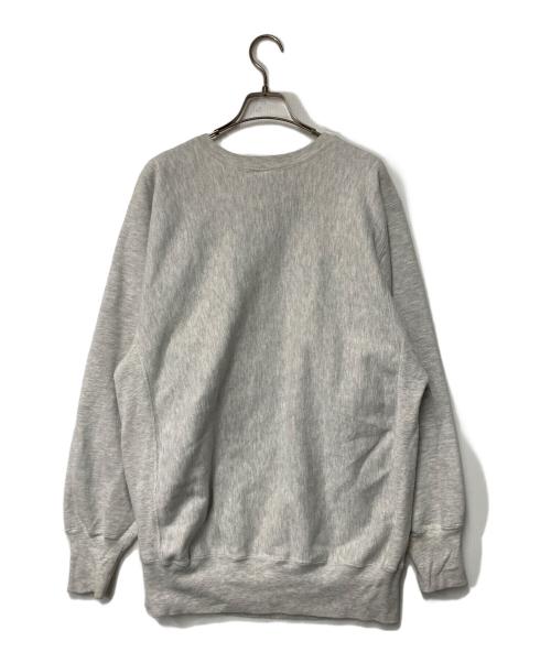 Champion（チャンピオン）Champion (チャンピオン) 二段プリント リバースウィーブスウェット レッド×グレー サイズ:XXLの古着・服飾アイテム