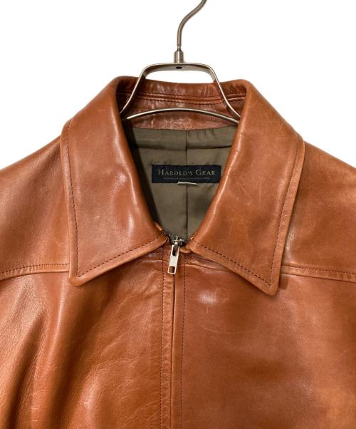 HAROLD'S GEAR（ハロルズギア）HAROLD'S GEAR (ハロルズギア) レザーコート ブラウン サイズ:Ｍの古着・服飾アイテム