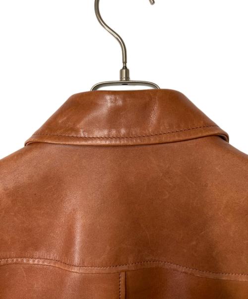 HAROLD'S GEAR（ハロルズギア）HAROLD'S GEAR (ハロルズギア) レザーコート ブラウン サイズ:Ｍの古着・服飾アイテム