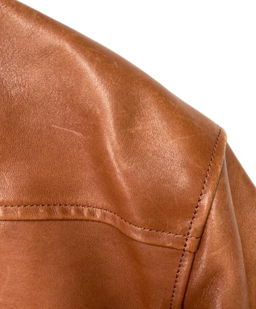 HAROLD'S GEAR（ハロルズギア）HAROLD'S GEAR (ハロルズギア) レザーコート ブラウン サイズ:Ｍの古着・服飾アイテム