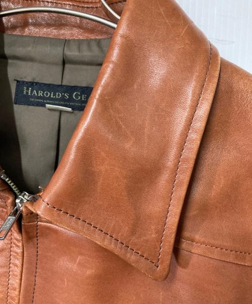 HAROLD'S GEAR（ハロルズギア）HAROLD'S GEAR (ハロルズギア) レザーコート ブラウン サイズ:Ｍの古着・服飾アイテム