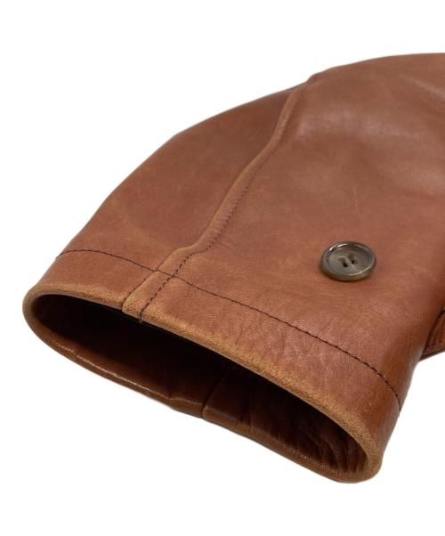 HAROLD'S GEAR（ハロルズギア）HAROLD'S GEAR (ハロルズギア) レザーコート ブラウン サイズ:Ｍの古着・服飾アイテム