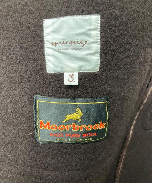 aprisseize TAKESHI TAJIMA（アプレセイズ タケシ タジマ）aprisseize TAKESHI TAJIMA (アプレセイズ タケシ タジマ) Moorbrook (ムーアブルック) ウールダッフルコート ブラウン サイズ:3の古着・服飾アイテム