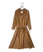 Whim Gazetteウィムガゼット）の古着「ウール天竺ワンピース」｜キャメル