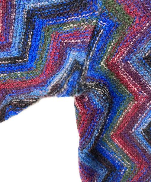 missoni（ミッソーニ）missoni (ミッソーニ) 総柄 ジグザグ モヘヤ混ニット マルチカラー サイズ:44の古着・服飾アイテム