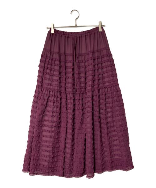 PINK HOUSE（ピンクハウス）PINK HOUSE (ピンクハウス) ポリエステルシフォンスカート パープル サイズ:表記無しの古着・服飾アイテム