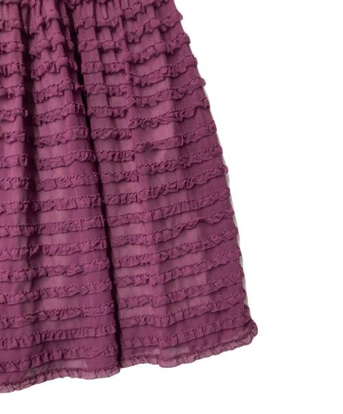 PINK HOUSE（ピンクハウス）PINK HOUSE (ピンクハウス) ポリエステルシフォンスカート パープル サイズ:表記無しの古着・服飾アイテム