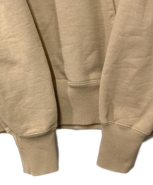 AMI Alexandre Mattiussi（アミアレクサンドルマテュッシ）AMI Alexandre Mattiussi (アミアレクサンドルマテュッシ) ハートロゴプルオーバーパーカー ベージュ サイズ:XSの古着・服飾アイテム