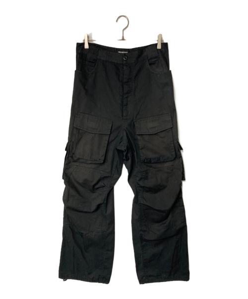 BALENCIAGA（バレンシアガ）BALENCIAGA (バレンシアガ) Multi Pocket Cargo Pants ブラック サイズ:Mの古着・服飾アイテム