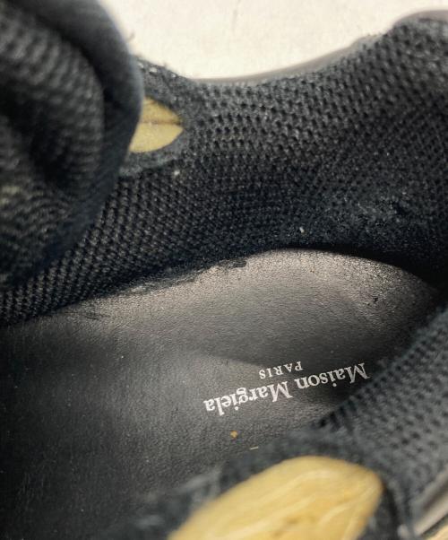 Maison Margiela（メゾンマルジェラ）Maison Margiela (メゾンマルジェラ) retro fit ダメージ加工厚底ロートップスニーカー ブラック サイズ:43の古着・服飾アイテム