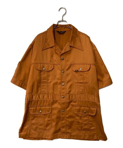 LEE（リー）LEE (リー) サファリシャツ オレンジ サイズ:XL・Lの古着・服飾アイテム