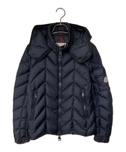 MONCLER（モンクレール）MONCLER (モンクレール) BERRIAT フーデッドダウンジャケット ネイビーの古着・服飾アイテム
