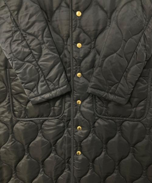 Traditional Weatherwear（トラディショナルウェザーウェア）Traditional Weatherwear (トラディショナルウェザーウェア) Spick and Span (スピックアンドスパン) 別注 ARKLEY LONG2 EX キルティングノーカラーコート ネイビー サイズ:32の古着・服飾アイテム