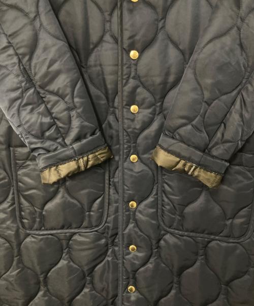 Traditional Weatherwear（トラディショナルウェザーウェア）Traditional Weatherwear (トラディショナルウェザーウェア) Spick and Span (スピックアンドスパン) 別注 ARKLEY LONG2 EX キルティングノーカラーコート ネイビー サイズ:32の古着・服飾アイテム