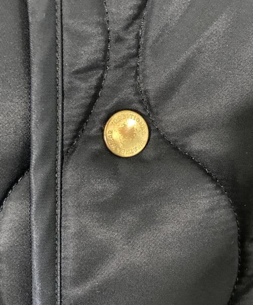 Traditional Weatherwear（トラディショナルウェザーウェア）Traditional Weatherwear (トラディショナルウェザーウェア) Spick and Span (スピックアンドスパン) 別注 ARKLEY LONG2 EX キルティングノーカラーコート ネイビー サイズ:32の古着・服飾アイテム