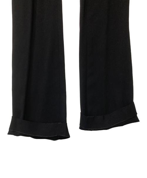 VERSACE（ヴェルサーチェ）VERSACE (ヴェルサーチェ) Embellished Cutout Jersey Flared Pants ブラック サイズ:36の古着・服飾アイテム