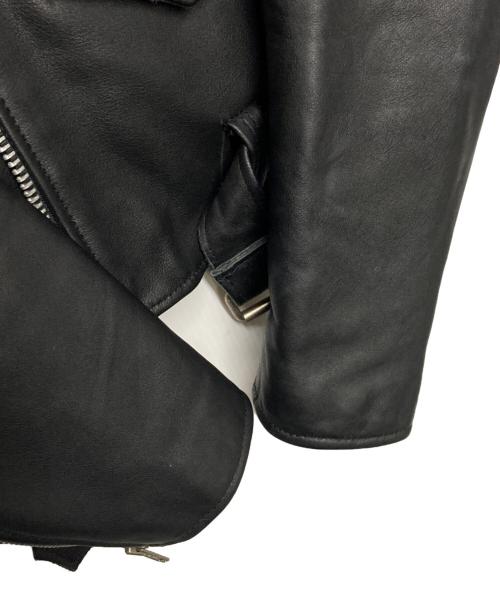 HARLEY-DAVIDSON（ハーレーダビッドソン）HARLEY-DAVIDSON (ハーレーダビッドソン) フリンジ ダブルカウレザーライダースジャケット ブラック サイズ:42の古着・服飾アイテム