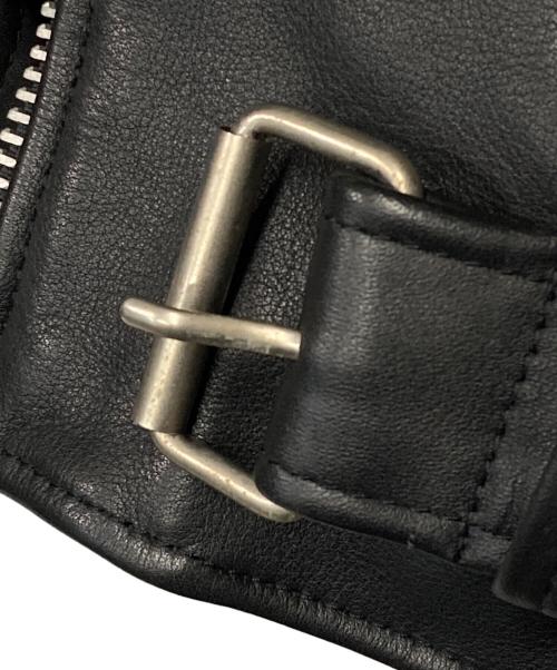 HARLEY-DAVIDSON（ハーレーダビッドソン）HARLEY-DAVIDSON (ハーレーダビッドソン) フリンジ ダブルカウレザーライダースジャケット ブラック サイズ:42の古着・服飾アイテム