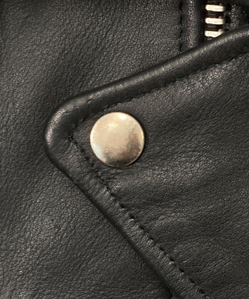 HARLEY-DAVIDSON（ハーレーダビッドソン）HARLEY-DAVIDSON (ハーレーダビッドソン) フリンジ ダブルカウレザーライダースジャケット ブラック サイズ:42の古着・服飾アイテム