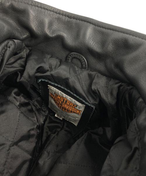 HARLEY-DAVIDSON（ハーレーダビッドソン）HARLEY-DAVIDSON (ハーレーダビッドソン) フリンジ ダブルカウレザーライダースジャケット ブラック サイズ:42の古着・服飾アイテム