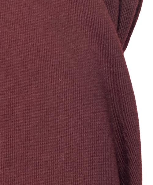GUCCI（グッチ）GUCCI (グッチ) バイカラークルーネックニット ボルドー×ネイビー サイズ:Mの古着・服飾アイテム