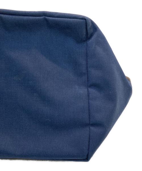 Herve Chapelier（エルベシャプリエ）Herve Chapelier (エルベシャプリエ) 707C コーデュラ舟型トートM ネイビー×ブラウンの古着・服飾アイテム