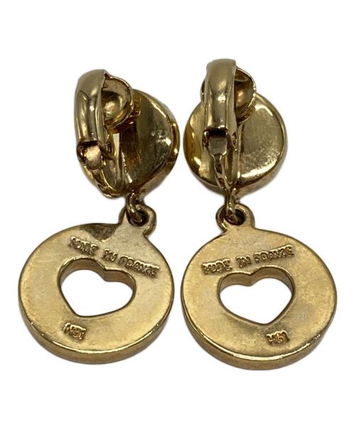 CELINE（セリーヌ）CELINE (セリーヌ) ハートサークル パールイヤリング ゴールドの古着・服飾アイテム